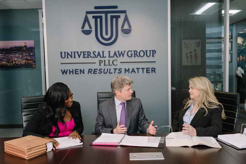 A civil lawyer discusses real estate litigation at his law firm in Houston, TX
