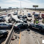 Texas highway traffic accident scene - texas car accident liability claim types