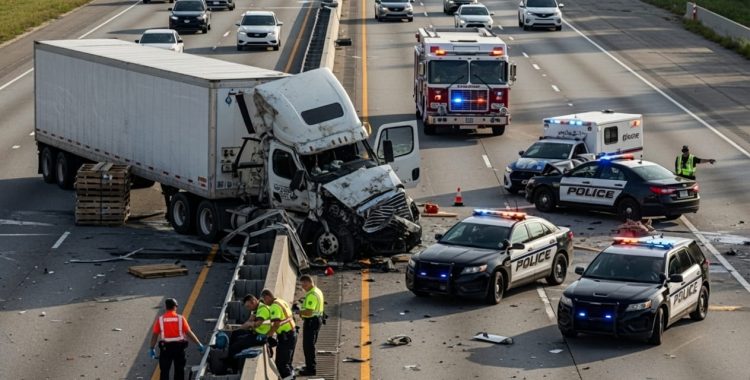 truck accident on highway - causes of truck accidents